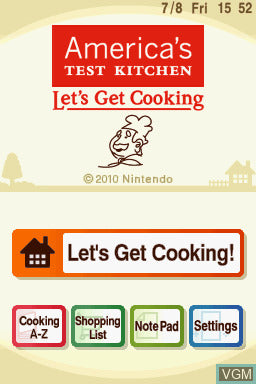 America's Test Kitchen: Let's Get Cooking (USA IMPORT) NDS