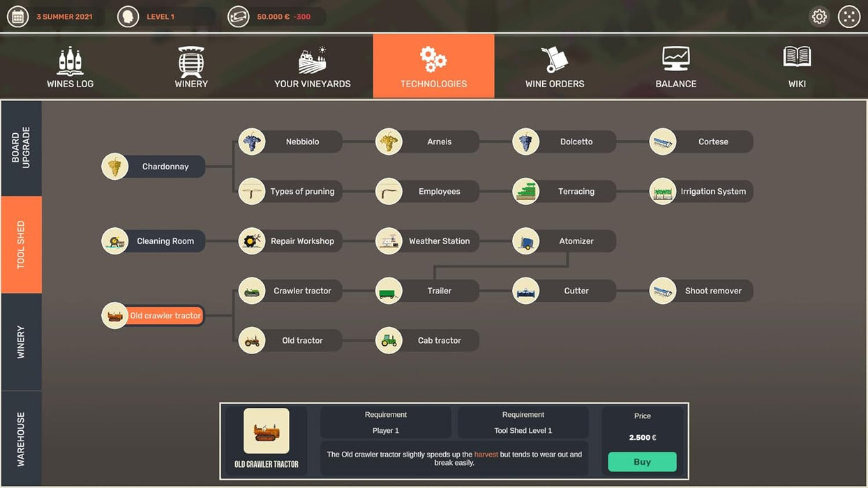 Hundred Days - Wine Making Simulator PS5