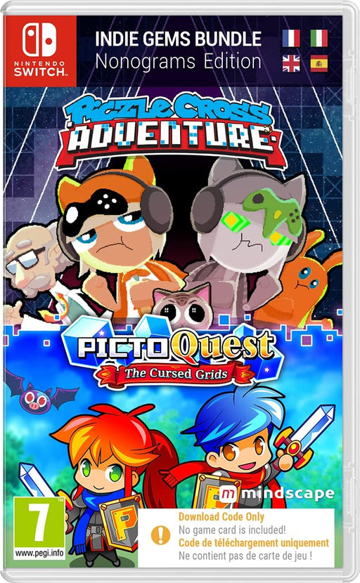 Piczle Cross Adventure & PictoQuest: The Cursed Grids (Double Pack) (Code in a Box) Switch