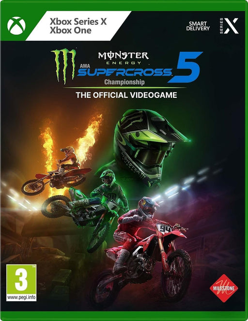 Monster Energy Supercross 5 The Official Video Game (Compatible With Xbox One & SX) Xbox X