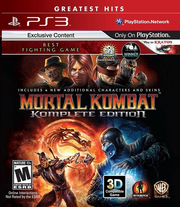 Mortal Kombat Komplete Edition (USA IMPORT)(Greatest Hits) (DELETED TITLE) PS3