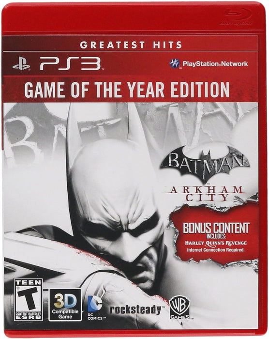 Batman: Arkham City - Game of the Year Edition (Greatest Hits) (USA IMPORT) (DELETED TITLE) PS3