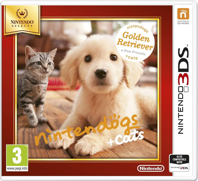 Nintendogs and Cats 3D: Golden Retriever (Selects) (DELETED TITLE) 3DS