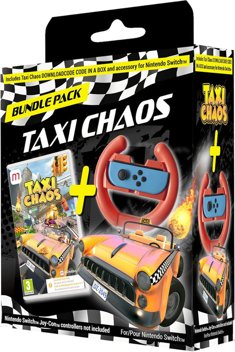 Taxi Chaos Bundle (Includes Steering Wheel) Switch