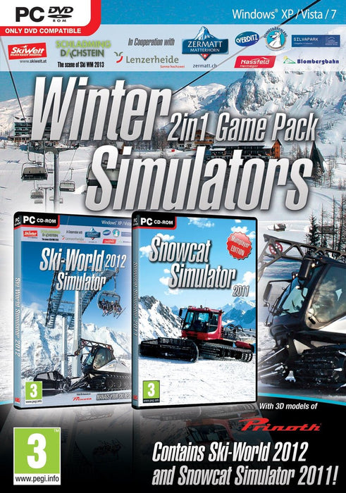 Winter Simulators (Ski World 2012 & Snowcat Simulator 2011) 2 in 1 Game Pack PC