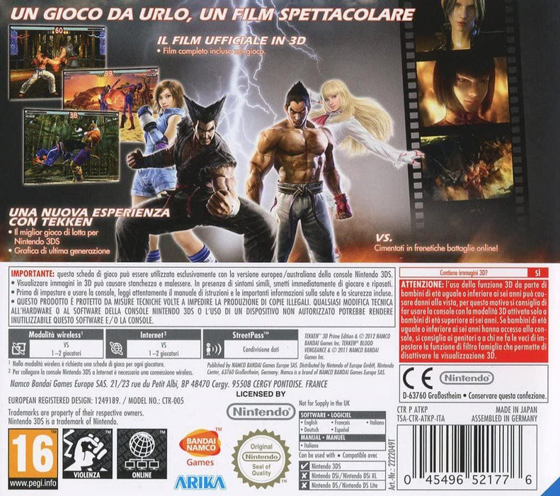 Tekken 3D Prime Edition (Italian Box - English in Game) 3DS