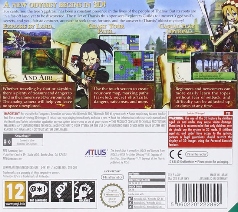 Etrian Odyssey IV: Legends of the Titan 3DS