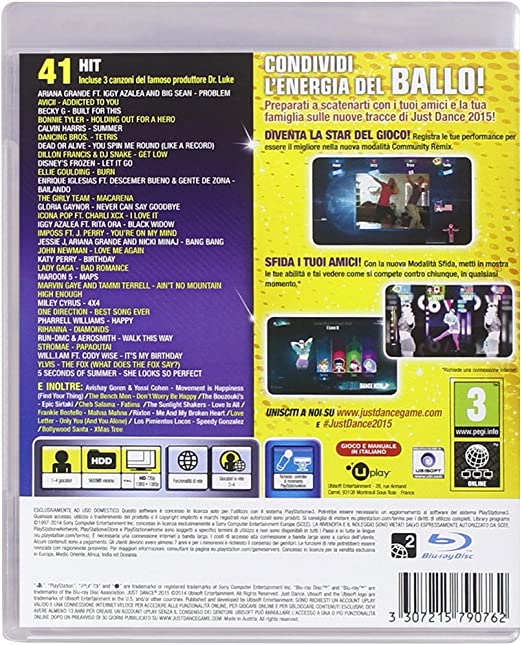 Just Dance 2015 (Italian Box - EFIGS In Game) PS3