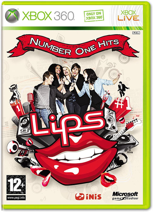 Lips: Number One Hits (Solus) (Italian Box - English in Game) Xbox 360